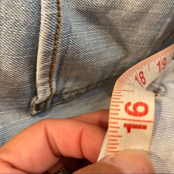 Roca Wear Distressed Faded Denim Midi Skirt 9/10 - Picture 11 of 11